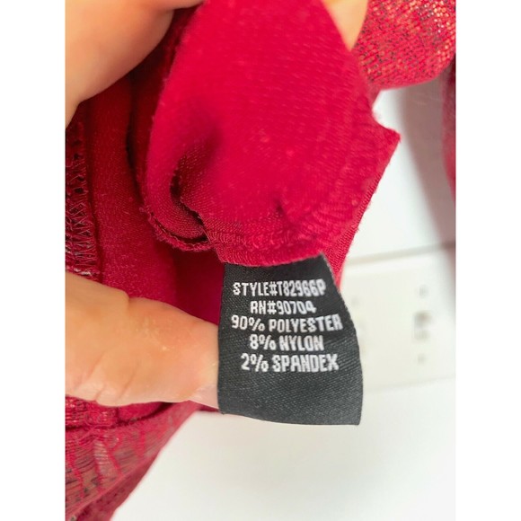 Linear Jacket Women's PM Red Zip Lightweight Blazer Animal Print Metallic - Picture 4 of 7